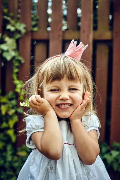 Hermosa pequeña princesa chica —  Fotos de Stock
