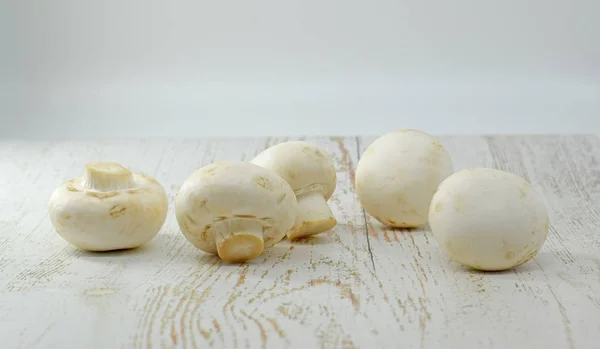 Champignons. Fresh mushrooms photo. Healthy food. Stock Photo