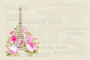 Eyfel Kulesi illüstrasyonu.