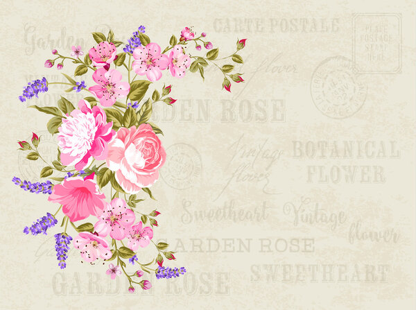 Цветочная гирлянда.