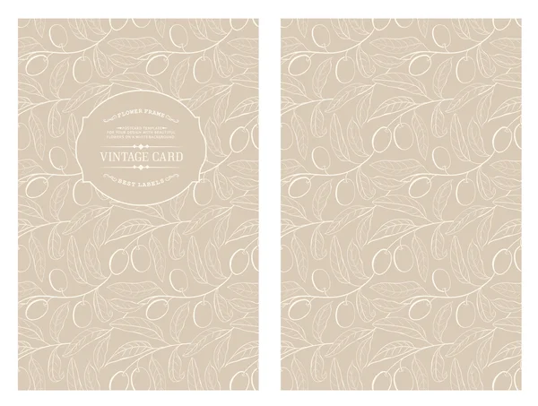 Book cover with olive texture. — Stockový vektor