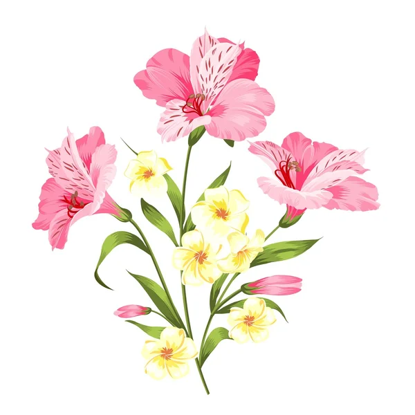 Tarjeta de guirnalda floral . — Vector de stock