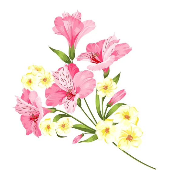 Floral garland card.