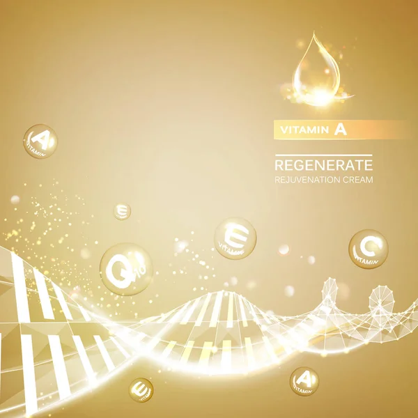 Absztrakt dna-design. — Stock Vector