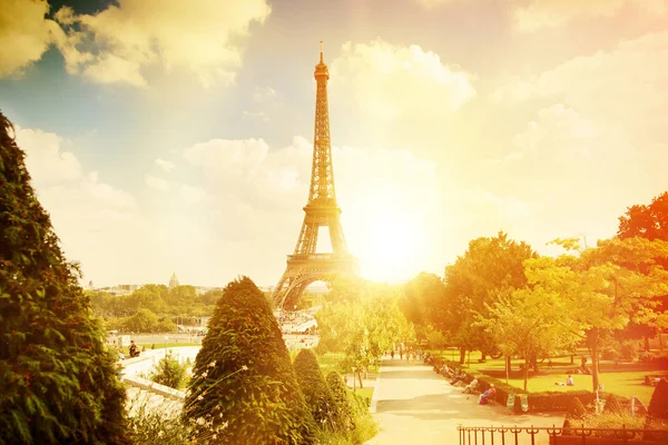 Vista na Torre Eiffel. — Fotografia de Stock