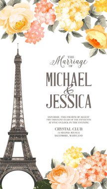 The marriage card. clipart