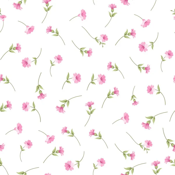 Le tissu de fleurs élégantes . — Image vectorielle