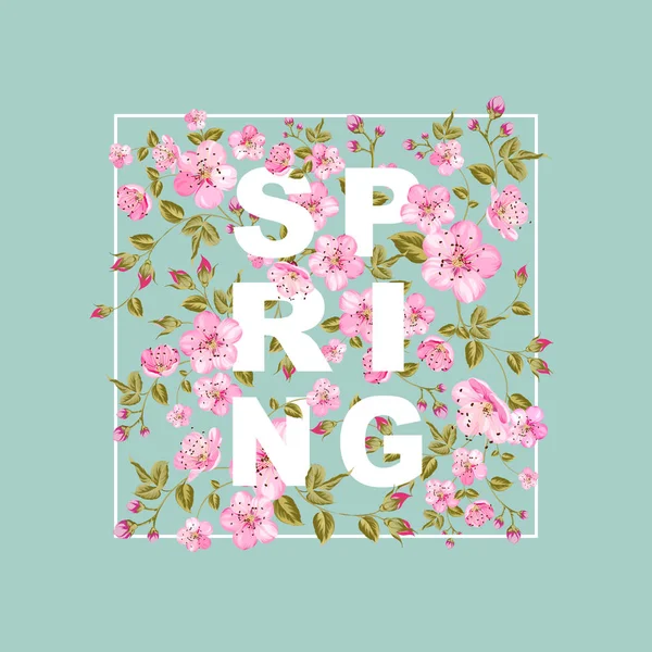 Concepto de venta primavera . — Archivo Imágenes Vectoriales