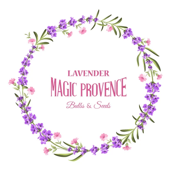 De lavendel elegante kaart. — Stockvector