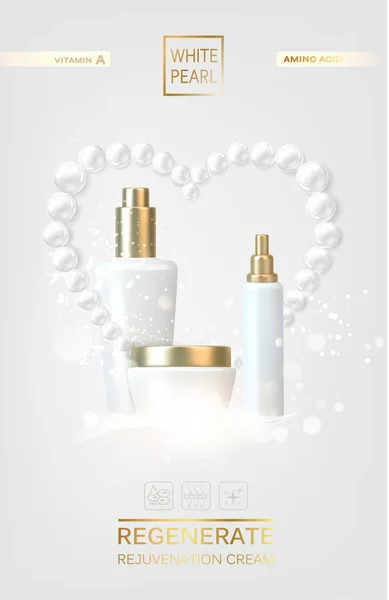Moisturizing cosmetic products. — Stock Vector