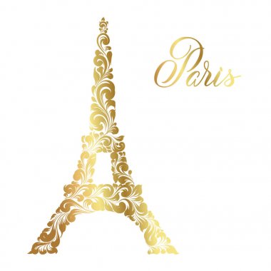 Eyfel Kulesi silueti.