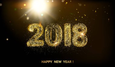 2018 yeni yıl arka plan.