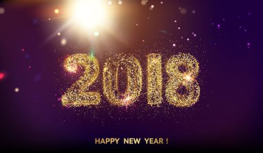 2018 yeni yıl arka plan.