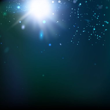 Parlak mavi arka plan kıvılcım.