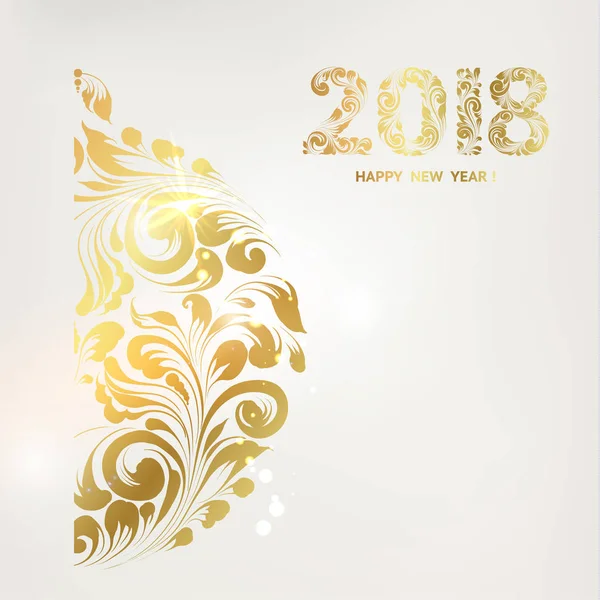 Feliz año nuevo tarjeta. — Vector de stock