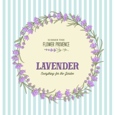 Lavanta zarif kartı.