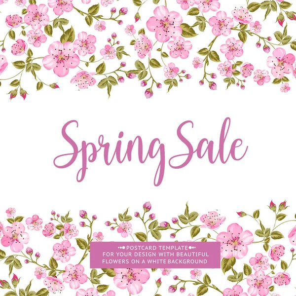 The spring sale card. — Stock Vector