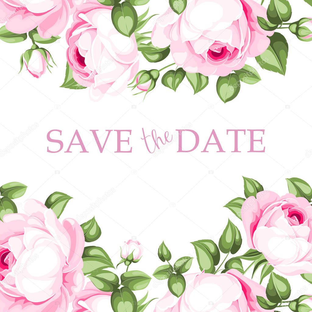 Save the date card.