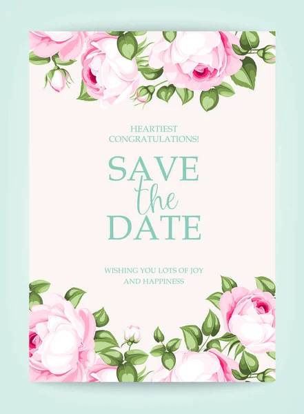 Save the date card. — Stock Vector