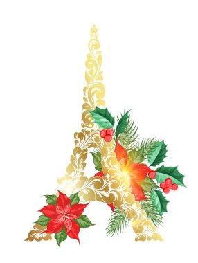 Puantiyeli Eyfel Kulesi.