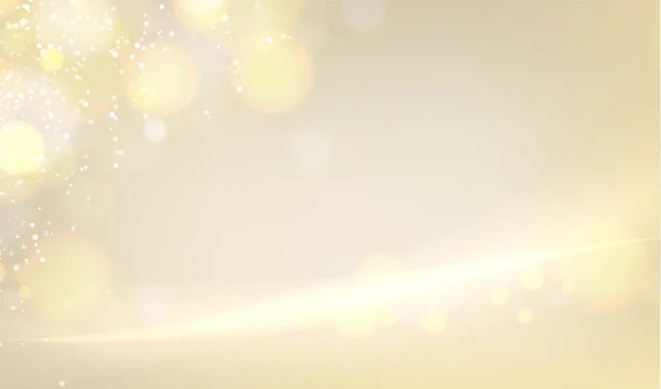 金色模糊的防波堤，为假日明亮的背景。节日快乐. — 图库矢量图片