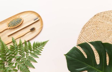 Sabah aksesuarlarının düz dizaynı.