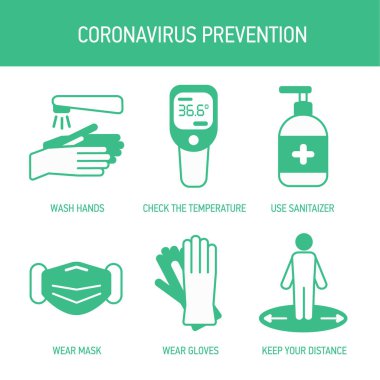 Oronavirüs önleme bilgileri. COVID-19. Koronavirüsü durdurun..