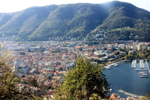 Lierna - Lago de Como - Vista aérea — Foto de Stock