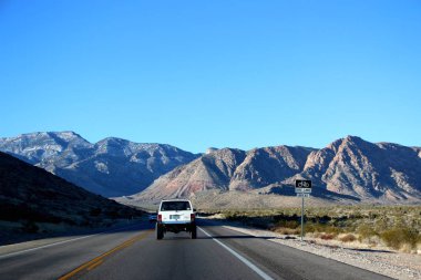 Ölüm Vadisi ABD'de Nevada yakın tarihsel rota 66 sürüş