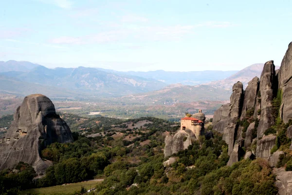 Klasztor Agios Nikolaos Anapafsas w Meteora — Zdjęcie stockowe