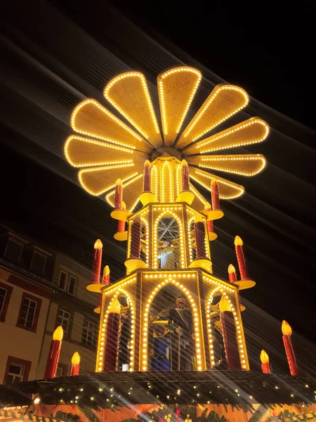 November 29-én-karácsonyi vásár a Heidelberg 2017 — Stock Fotó