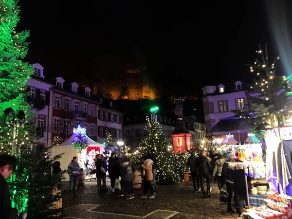 29 November - kerstmarkt in Heidelberg 2017 — Stockfoto