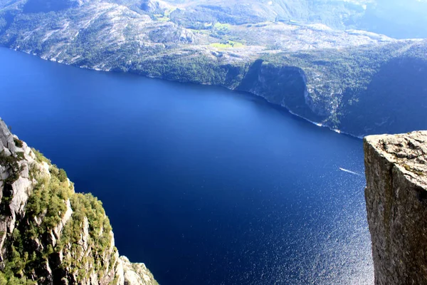 Preikestolen プルピット岩リーセ フィヨルド ノルウェー — ストック写真