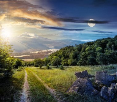 Dağlarda kış bahar vadide karşılamaktadır.