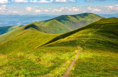 bir çayır dağ sırtı on yol
