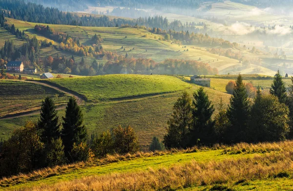 Mountain rural area in autumn — Stock Photo, Image