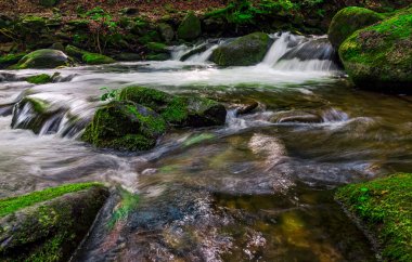 Akış bouders arasında küçük cascade