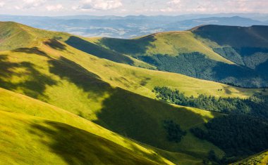 çimenli tepe yaz aylarında dağ üzerinde