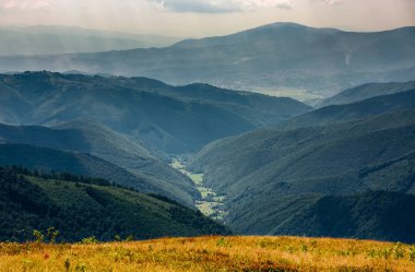 güzel yaz manzara dağlarda