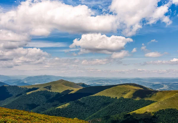 geç yaz aylarında dağ yamaçlar