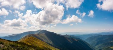 Alp dağ sırtlar panoramik manzaralı