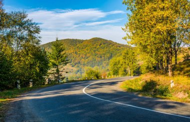 dağlarda kırsal yol
