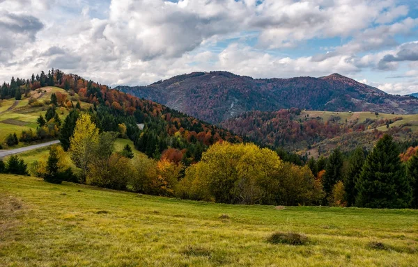 Осенние пейзажи Карпат — стоковое фото