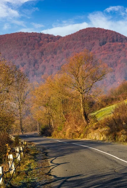 Asphalt road mountainous countryside — Stock Photo, Image