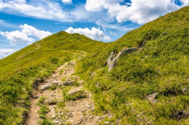dağ sırtı zirvesine yolu yokuş yukarı