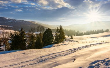 kış döneminde dağlık kırsal alan