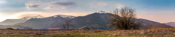 Panorama över Borzhava berget åsen — Stockfoto