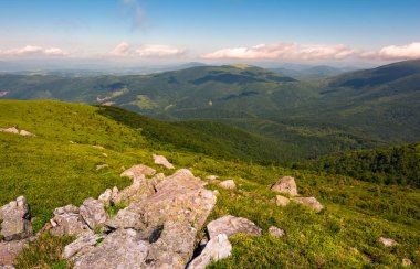 kaya oluşumu üzerinde bir dağ çayır