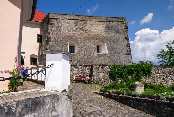 Pátio do Castelo de Palanok — Fotografia de Stock