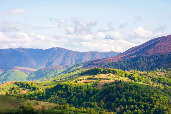 Bela paisagem montanhosa na primavera — Fotografia de Stock